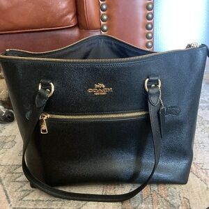 Coach city laptop tote leather bag